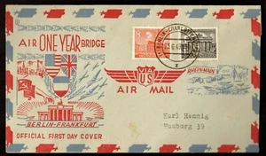 GERMANY: BERLIN ONE YEAR AIR BRIDGE FDC (K2624) - Bild 1 von 1