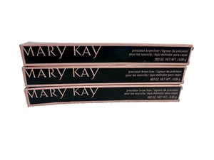 3 Lot - Mary Kay® Precision Brow Liner - 2 Dark Brown/1 Black Brown - New In Box - Picture 1 of 6