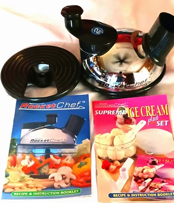 CULINARE ROCKET CHEF 2 GESCHWINDIGKEITEN MANUEL KÜCHENMASCHINE DECKEL & KLINGENHALTER OFFENE BOX - Bild 1 von 4