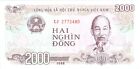 Viet Nam Papermoney, P-107a 2000 Dong 1988 Circulated Banknote - Lot #7477