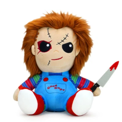 CHUCKY CHILD'S PLAY Huggable 16 英寸摇晃动作毛绒玩具 KIDROBOT NECA 全新 带标签 — 第 1/2 张图片