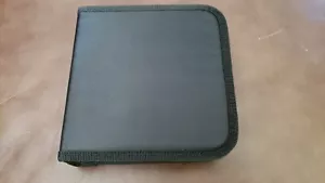 Black 24 CD/DVD Nylon Zippered Wallet Similar to the Original Case Logic Brand - Picture 1 of 10