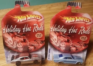 Hot Wheels Holiday Hot Rods Christmas Ornament ‘65 Chevy Impala & '71 Olds 442  - Picture 1 of 12