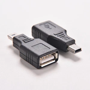 2X Network USB 2.0 A Female to Mini USB B 5 Pin Male Cord Cable Hub AdapteA:NG - Picture 1 of 5