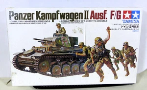 TAMIYA 1:35 Tanque Kampfwagen II AUSF. F/G con 5 figuras sin usar, en caja Perfecto estado - Imagen 1 de 6