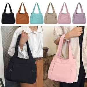 Retro Japanese Nylon Handbag Large Capacity Commuting Handbags New Tote - Picture 1 of 12
