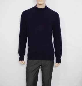 John Varvatos Long Sleeve Mock Neck Sweater in Blue Size XL Wool Blend - Picture 1 of 11