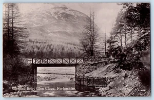 Forfarshire Angus Scotland Postcard Glendoll Brig Glen Clova c1910 RPPC Photo - Picture 1 of 3