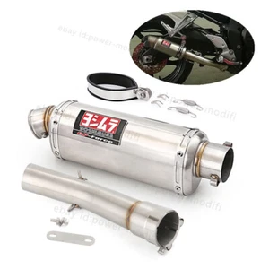 For Yamaha FZ1 2006-2015 Exhaust Muffler Mid Link Pipe Baffle Tips 51MM System - Picture 1 of 10