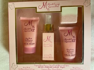 Mariah Carey luscious pink four piece gift set Lotion,Wash ,Mist Bath Bomb NEW - Picture 1 of 2