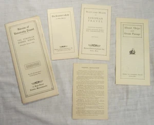 Lot of BUREAU OF UNIVERSITY TRAVEL Brochures -- 1926 European Summer School - Bild 1 von 11