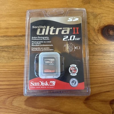 SanDisk ULTRA II 2.0 GB SD Card SDSDH2048901 “Factory Sealed!! - Image 1 of 4