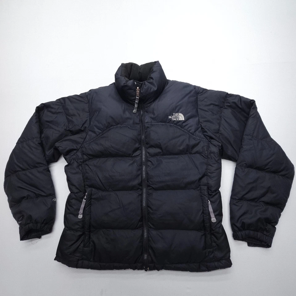 Chaqueta acolchada de plumón The North Face 700 Nuptse talla grande negra ropa de calle Y2K de colección Foto 1 de 4