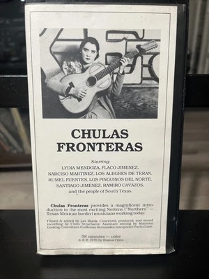VHS Chulas Fronteras VHS 1976 Mexican Border Texas McAllen Norteño Music Tejano - Immagine 1 di 3