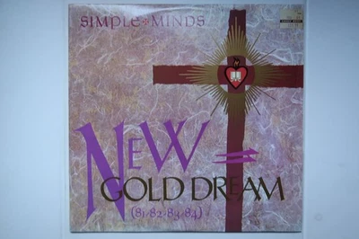 Simple Minds – New Gold Dream (81-82-83-84) LP, OG Aus 1982 Press, Lyric Inner - Image 1 of 2