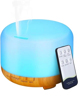 Diffusore Di Oli Essenziali per Ambienti 300Ml, Diffusore Aromi a Grana Di Legno - Foto 1 di 12