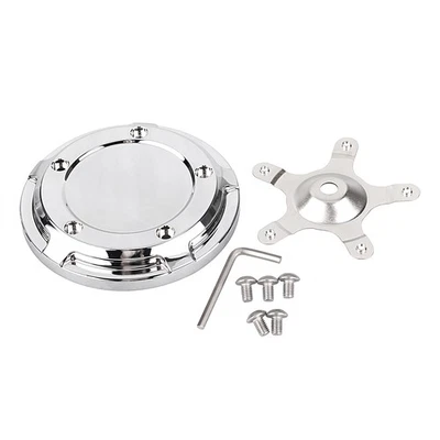 Chrome Domed Air Cleaner Insert For Harley Dyna Street Electra Glide FLHT FLHTCU Foto 1 de 4