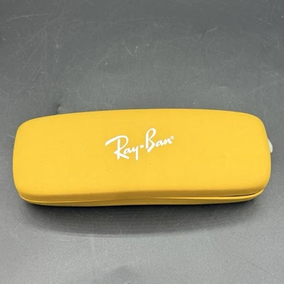 Estuche rígido Ray-Ban amarillo gafas de sol interior rojo Rayban Foto 1 de 4