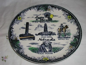 NEBRASKA  STATE PLATE 9 1/4" - Picture 1 of 2