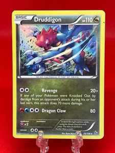 Pokémon TCG Druddigon 70/106 Holo Rare X&Y Flashfire XY English 2015 LP - Picture 1 of 2