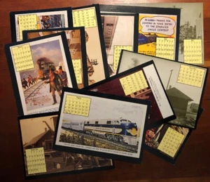 SET DODICI stampati Calendario 1987 serie CONTINENTAL formato Ferrovia lotto 12 pezzi - Foto 1 di 5