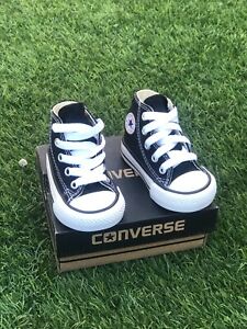 converse Black Size 2C for baby toddler High-top No Box