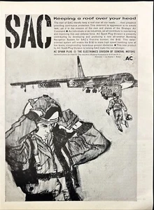 Candele AC Comando Aereo Strategico B-52 Allarme Equipaggi Stampa Vintage Pubblicità 1961 - Foto 1 di 6