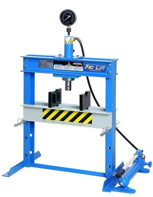 Tischpresse Werkstattpresse 12t manuell Handpumpe blau Lagerpresse SP12HLJ W2247 - Bild 1 von 2