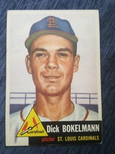 1953 Topps Set Break #204 Dick Bokelmann EX or Better No Creases St Louis 