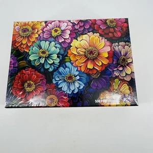 500 Piece Puzzle for Adults Puzzle Flowers Recycled Cardboar Jigsaw Puzzles - Picture 1 of 4