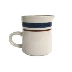 Jarra pequeña retro vintage japonesa de gres crema salsa salsa salsa 3,75" - Imagen 1 de 11