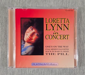Loretta Lynn in Concert CD 1993 Platinum Collection Australia Import 21 tracks - Picture 1 of 8