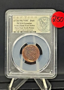 1734 VOC Duit โ PCGS โ First NY Penny Colonial Copper โ Early Date Rarity ๐ฅ๐งญ - Picture 1 of 4