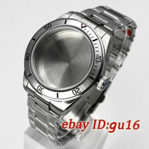 39mm Silber Uhrengehäuse Saphirglas passend für NH35 NH36 ETA2824 PT5000 Uhrwerk - Bild 1 von 19