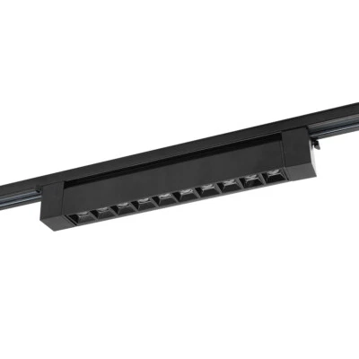 Barra a griglia LED 20W 220V Nera per binario monofase LAMP-MONO-20W-NERO - Immagine 1 di 4