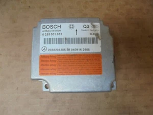 MERCEDES C CLASS 2005 W203 SRS ECU MODULE 0285001813 / 2038206385 - Picture 1 of 2