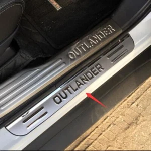 For Mitsubishi Outlander Stainless Steel Door Sill Scuff Plate Sticker - Picture 1 of 3
