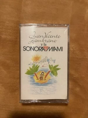 New Sealed Juan Vicente Zambrano Y La Sonora Miami Cassette Latin 1992 SAR Prod. - Image 1 of 2