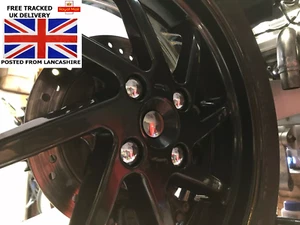 Honda VFR750 pro arm Chrome centre bung & nut covers Rear wheel Swing arm KIT 93 - Picture 1 of 18