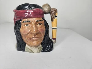 Vintage Royal Doulton 1984 Geronimo D 6733 Toby Jugs Mug Stanley James Taylor - Picture 1 of 5