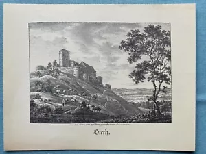 Giech Giechburg Burgruine Scheßlitz Lithographie um 1821 Nach der Natur und S5_9 - Bild 1 von 5