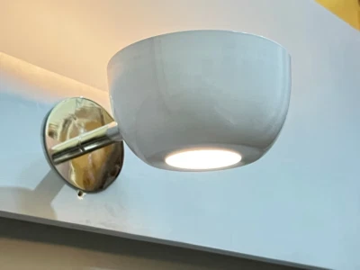 Focus lighting - Wall Sconce Mid Century Light LUcrown Sconce Polish Nickel - Image 1 of 4