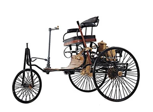1886 Mercedes Benz Patent Motorwagen Metall Schreibtisch Auto Modell 14" KFZ Dekor - Bild 1 von 9