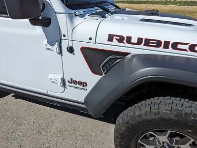 Adesivos de vinil para ventilação Jeep Jl Wrangler Jt Gladiator 2018-2025 com contornos - Imagem 1 de 4