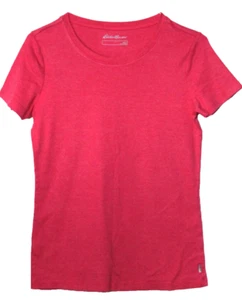 EDDIE BAUER TANK TOP ladies size L muted red white stripe back twisted keyhole - Picture 1 of 5