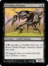 1x Weirding Shaman - Foil LP, English MTG Morningtide