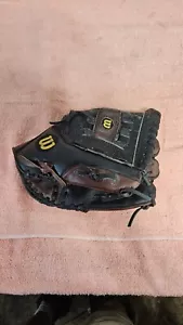 Guante de softbol Wilson Elite ajuste personalizado de cuero A2477 13" tiro para diestros - Imagen 1 de 9