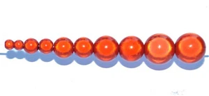 Pangaeawalker AAA Qualité Rond Miracle Perles De 4, 5, 6, 8, 10, 12 MM, Orange - Imagen 1 de 2