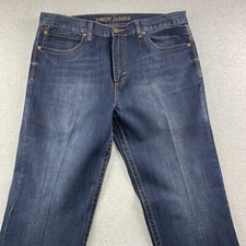 Cody James Jeans Mens 40x34 Distressed Denim Straight Country Cowboy  Embroider