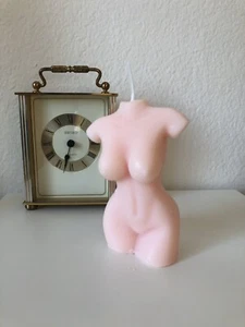 Pink Voluptuous Female Body Candle | Woman's Torso | Nude Lady | Naked - Picture 1 of 2